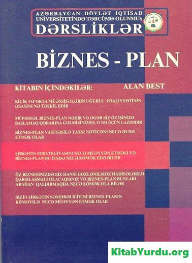 ALAN B. BİZNES PLAN