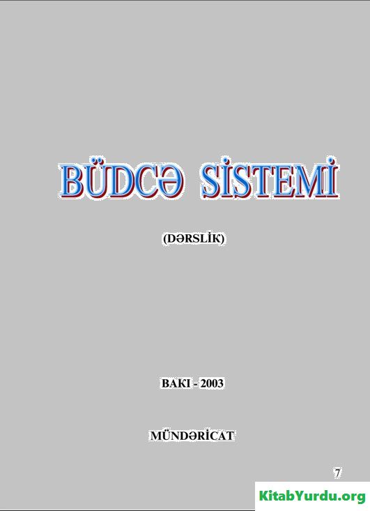 BÜDCƏ SİSTEMLƏRİ