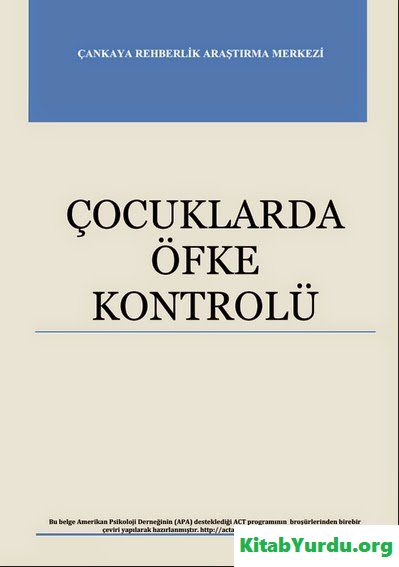 ÇOCUKLARDA ÖFKE KONTROLÜ