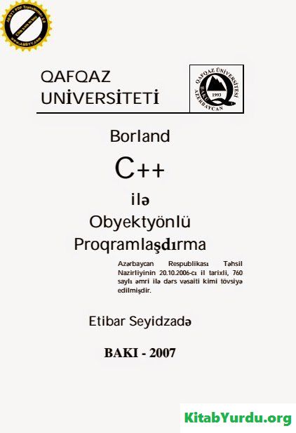 Borland C++ İlə Obyektyönlü Proqramlaşdırma