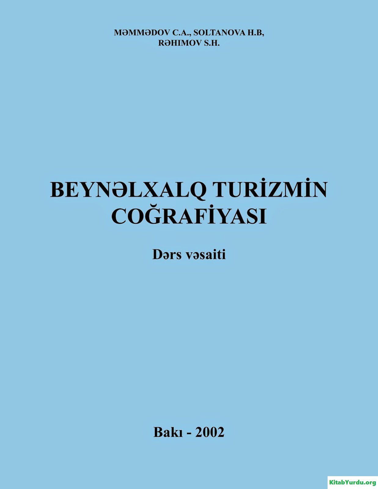 BEYNƏLXALQ TURİZMİN COĞRAFİYASI