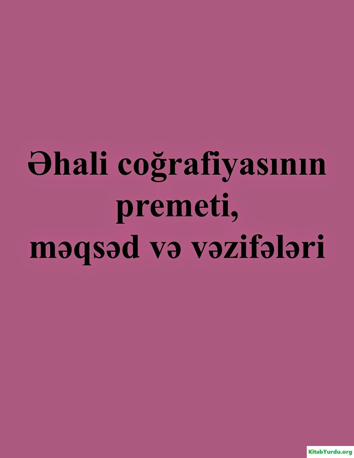 ƏHALİ COĞRAFİYASI