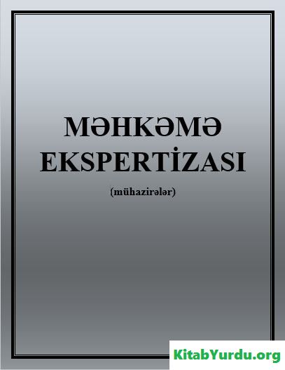 MƏHKƏMƏ EKSPERTİZASI