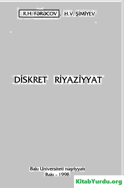 DİSKRET RİYAZİYYAT