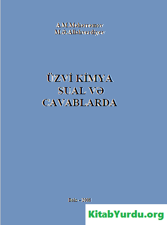 ÜZVİ KİMYA SUAL VƏ CAVABLARDA