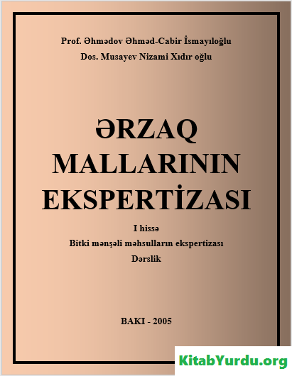 ƏRZAQ MALLARININ EKSPERTİZASI I HİSSƏ