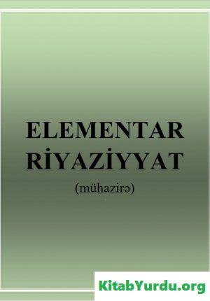 Elementar riyaziyyat (mühazirələr)