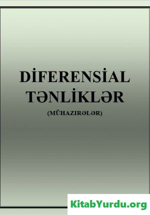 Diferensial tənliklər (mühazirələr)